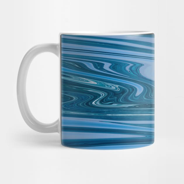 Blue Liquid Marble waves color pattern by Dolta